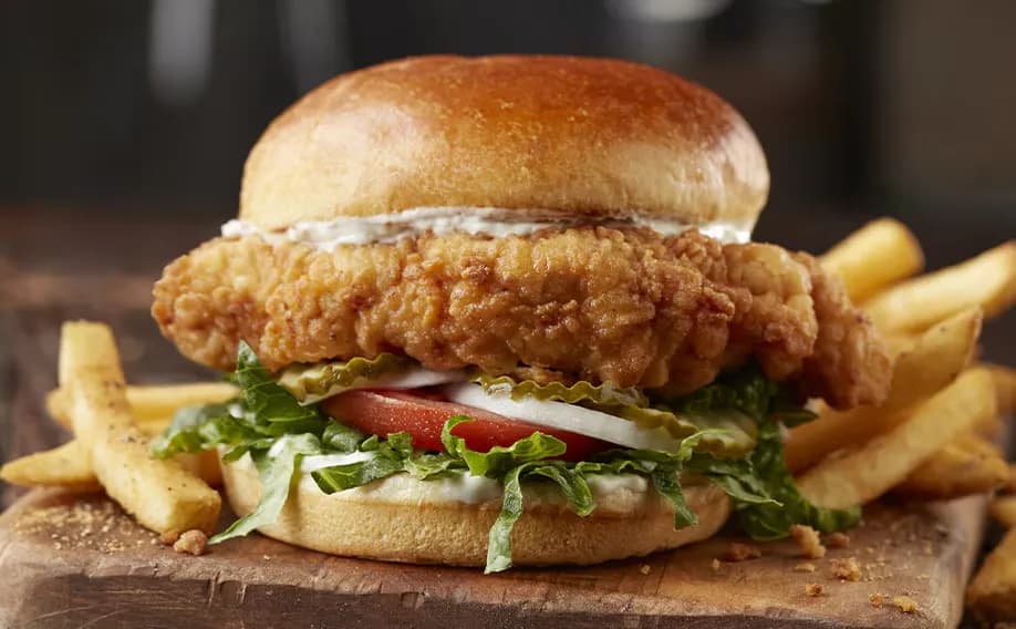 Crispy Buttermilk Chicken Sandwich Combo - Lunch Crispy Buttermilk Chicken Sandwich Combo - Lunch on LongHorn Steakhouse menu