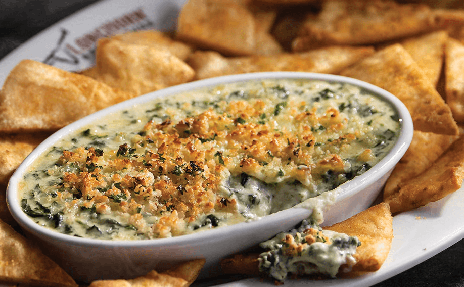 Parmesan Crusted Spinach Dip