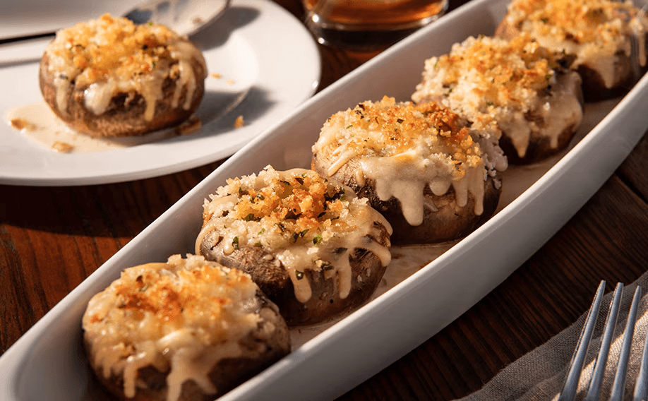 White Cheddar Stuffed Mushrooms