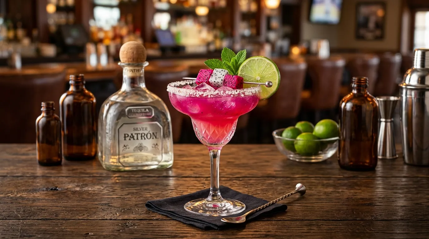 Patrón Dragon Fruit Margarita - Drinks Patrón Dragon Fruit Margarita - Drinks on LongHorn Steakhouse menu